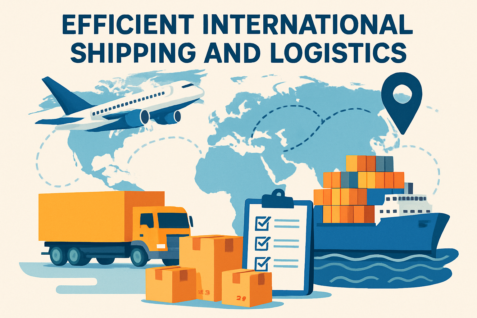 Efficient international shipping and logistics